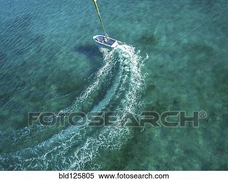 Speedboat turning in ocean View Large Photo Image Stock Photography - Speedboat turning in ocean. Fotosearch
