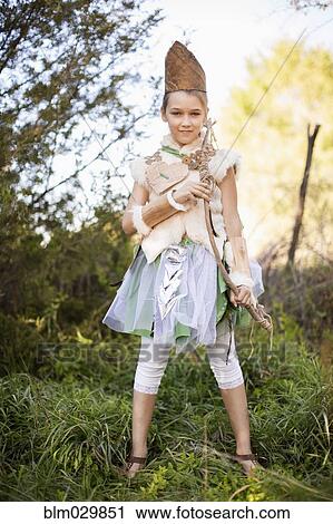 Portrait of Caucasian girl in costume outdoors View Large Photo Image Stock Image - Portrait of Caucasian girl in costume outdoors. Fotosearch