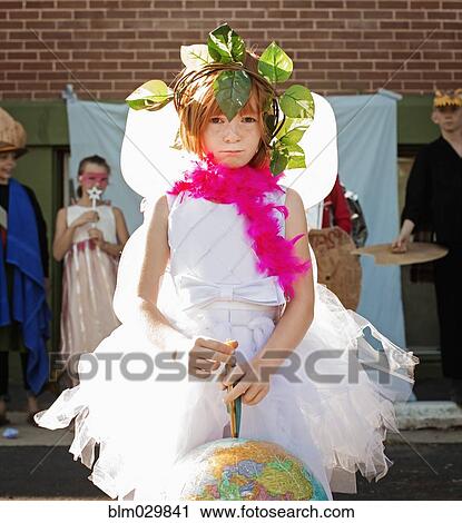 Portrait of Caucasian girl in Mother Nature costume View Large Photo Image Stock Image - Portrait of Caucasian girl in Mother Nature costume. Fotosearch