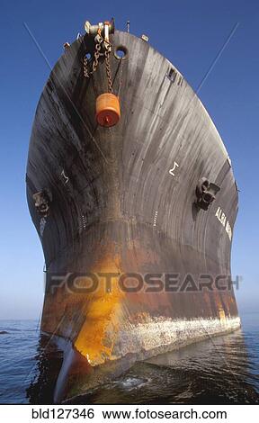 Bow of a Cargo Ship View Large Photo Image Stock Photograph - Bow of a Cargo Ship. Fotosearch
