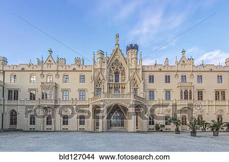 Castle, Lednice, Southern Moravia, Czech Republic View Large Photo Image Picture - Castle, Lednice, Southern Moravia, Czech Republic. Fotosearch