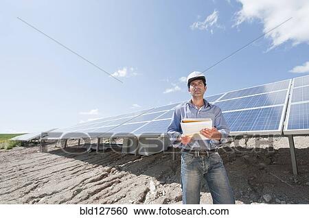 engineer in solar plant View Large Photo Image Stock Image - engineer in solar plant. Fotosearch