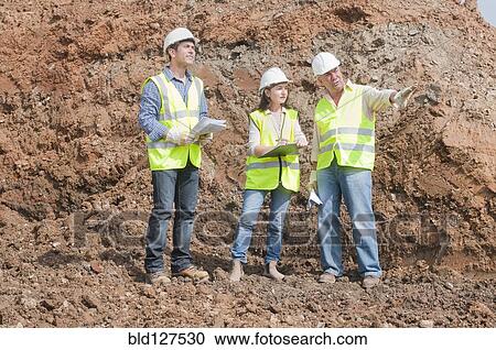 engineers on construction site View Large Photo Image Stock Image - engineers on construction site. Fotosearch