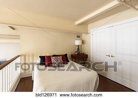 Loft bedroom View Large Photo Image Stock Image - Loft bedroom. Fotosearch