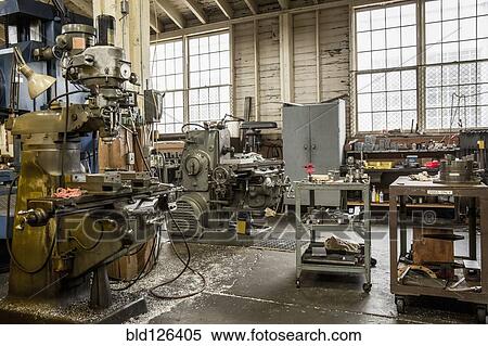 Machinery in metal shop View Large Photo Image Stock Photography - Machinery in metal shop. Fotosearch