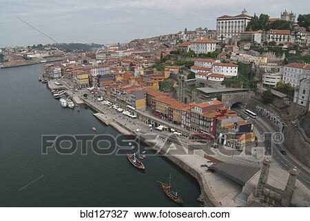 old town of Porto / Oporto on the Douro river View Large Photo Image Stock Photo - old town of Porto / Oporto on the Douro river. Fotosearch