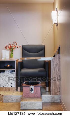 Pedicure foot bath station in beauty salon View Large Photo Image Stock Photography - Pedicure foot bath station in beauty salon. Fotosearch