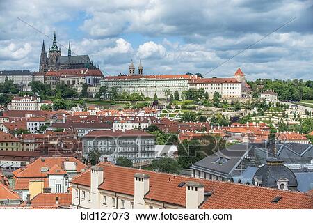 Prague Castle and city, Prague, Central Bohemia, Czech Republic View Large Photo Image Stock Image - Prague Castle and city, Prague, Central Bohemia, Czech Republic. Fotosearch
