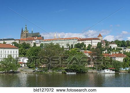 Stock Image - Prague Castle, Prague, Central Bohemia, Czech Republic. Fotosearch