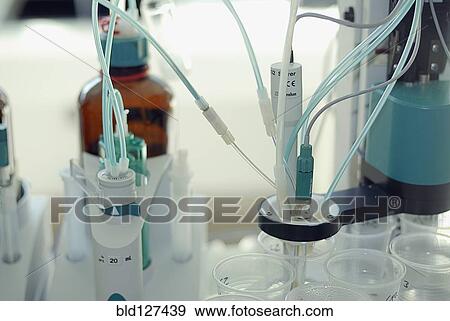 Stock Photo - Test array in lab close-up. Fotosearch