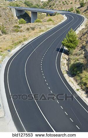 Stock Image - winding road. Fotosearch