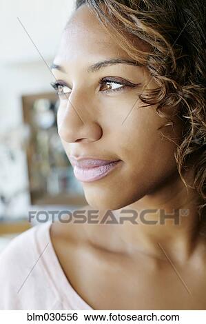 African American woman smiling View Large Photo Image Stock Photograph - African American woman smiling. Fotosearch