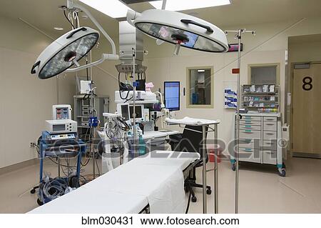 Stock Image - Empty operating room in hospital. Fotosearch