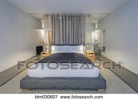Modern hotel room View Large Photo Image Stock Photo - Modern hotel room. Fotosearch