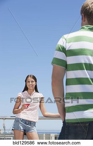 Caucasian couple outdoors View Large Photo Image Stock Photograph - Caucasian couple outdoors. Fotosearch