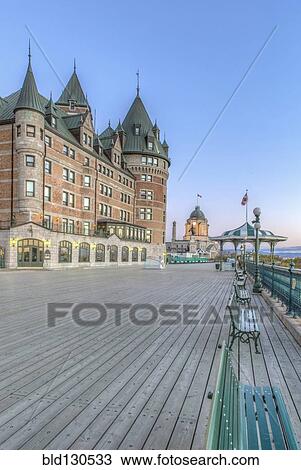 Chateau Frontecac at dawn, Quebec, Canada View Large Photo Image Stock Image - Chateau Frontecac at dawn, Quebec, Canada. Fotosearch