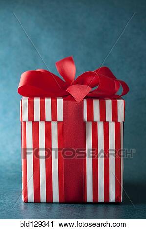 Close up of wrapped Christmas gift View Large Photo Image Stock Image - Close up of wrapped Christmas gift. Fotosearch