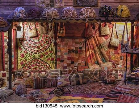 Colorful textile for sale in market View Large Photo Image Stock Photography - Colorful textile for sale in market. Fotosearch