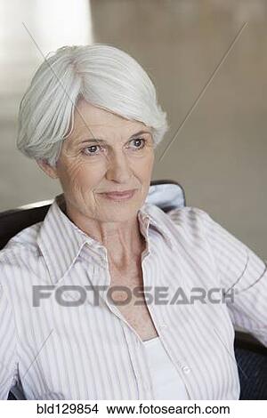 Pensive senior Caucasian woman View Large Photo Image Picture - Pensive senior Caucasian woman. Fotosearch