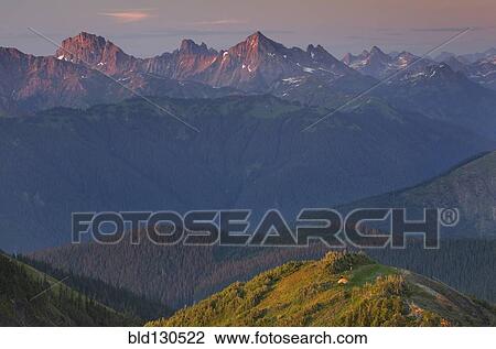 Stock Image - Rocky mountains, North Cascades, Washington, United States. Fotosearch