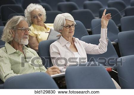 Senior Caucasian students sitting in classroom View Large Photo Image Stock Image - Senior Caucasian students sitting in classroom. Fotosearch