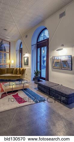 Sofas and tables in modern living room View Large Photo Image Stock Image - Sofas and tables in modern living room. Fotosearch