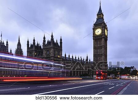 Time lapse view of bus passing Houses of Parliament, London, United Kingdom View Large Photo Image Stock Photograph - Time lapse view of bus passing Houses of Parliament, London, United Kingdom. Fotosearch