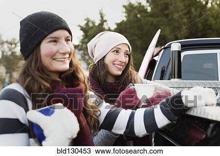 Women having coffee together outdoors View Large Photo Image Stock Image - Women having coffee together outdoors. Fotosearch
