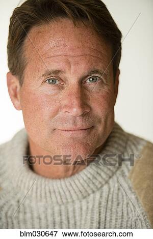 Caucasian man smiling View Large Photo Image Stock Photo - Caucasian man smiling. Fotosearch