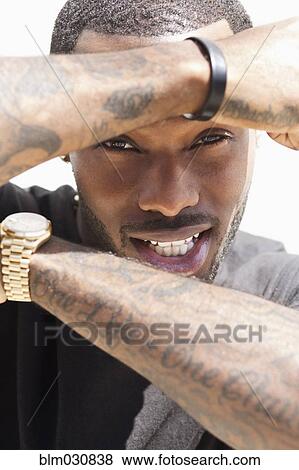 African American man smiling View Large Photo Image Stock Photo - African American man smiling. Fotosearch