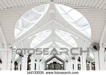 Stock Photography - Arches in National Mosque of Malaysia, Kuala Lumpur, Federal Territory of Kuala Lumpur, Malaysia. Fotosearch