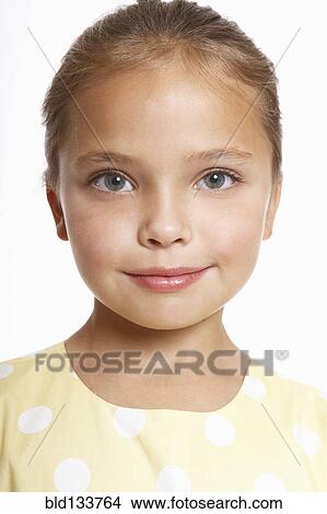 Picture - Caucasian girl smiling. Fotosearch