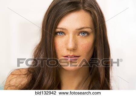 Caucasian woman smiling View Large Photo Image Stock Image - Caucasian woman smiling. Fotosearch