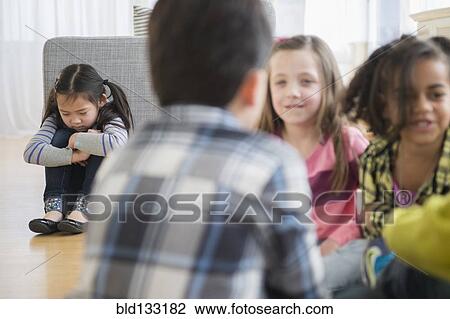 Children excluding girl in group View Large Photo Image Stock Image - Children excluding girl in group. Fotosearch