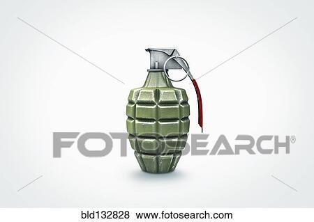 Stock Photo - Close up of grenade. Fotosearch