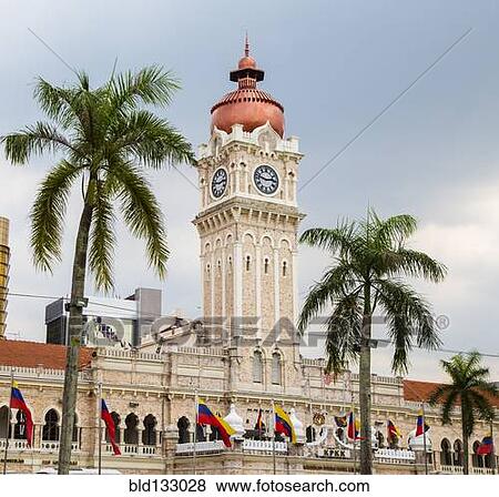 Stock Photo - Kuala Lumpur High Court and clock tower, Federal Territory of Kuala Lumpur, Malaysia. Fotosearch
