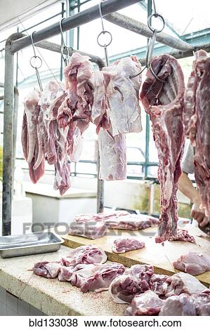 Stock Photo - Meat for sale in market. Fotosearch
