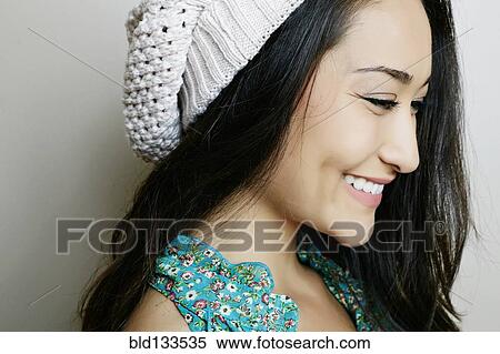 Mixed race woman smiling View Large Photo Image Stock Photography - Mixed race woman smiling. Fotosearch