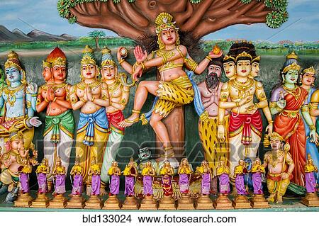 Ornate mural in Sri Mahamariamman temple, Kuala Lumpur, Federal Territory of Kuala Lumpur, Malaysia View Large Photo Image Picture - Ornate mural in Sri Mahamariamman temple, Kuala Lumpur, Federal Territory of Kuala Lumpur, Malaysia. Fotosearch