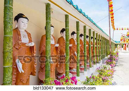 Stock Photo - Statues at Kek Lok Si temple, George Town, Penang, Malaysia. Fotosearch