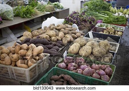 Vegetables for sale in market View Large Photo Image Stock Image - Vegetables for sale in market. Fotosearch