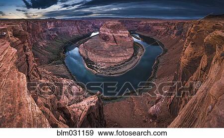 Stock Photo - Rock formation in Horseshoe Bend canyon, Page, Arizona, United States. Fotosearch