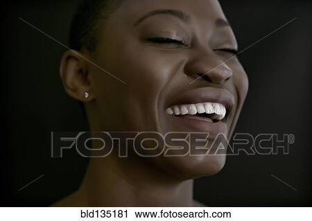 Black woman smiling View Large Photo Image Stock Image - Black woman smiling. Fotosearch