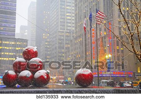 Christmas decorations outside Radio City Music Hall, New York City, New York, United States View Large Photo Image Stock Image - Christmas decorations outside Radio City Music Hall, New York City, New York, United States. Fotosearch