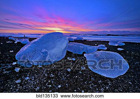 Glaciers melting on arctic beach View Large Photo Image Stock Image - Glaciers melting on arctic beach. Fotosearch