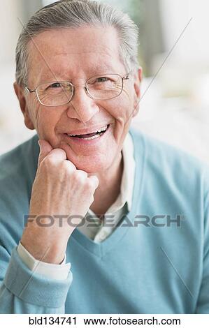 Senior Caucasian man smiling View Large Photo Image Stock Image - Senior Caucasian man smiling. Fotosearch