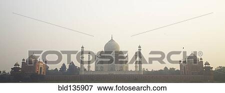Taj Majal against cloudy sky, Agra, India View Large Photo Image Stock Photo - Taj Majal against cloudy sky, Agra, India. Fotosearch
