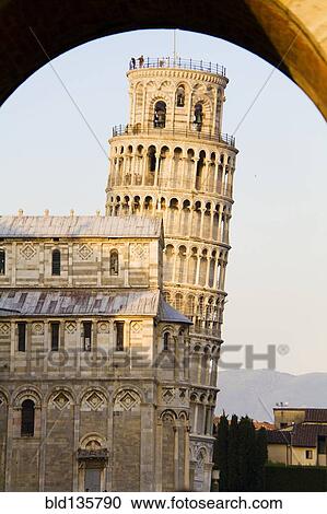 View of the Leaning Tower of Pisa beyond archway, Pisa, Toscano, Italy View Large Photo Image Stock Image - View of the Leaning Tower of Pisa beyond archway, Pisa, Toscano, Italy. Fotosearch