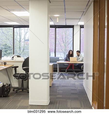 Business people talking in office View Large Photo Image Stock Photography - Business people talking in office. Fotosearch