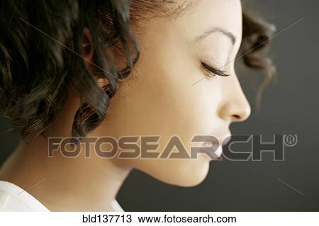 African American woman looking down View Large Photo Image Stock Image - African American woman looking down. Fotosearch